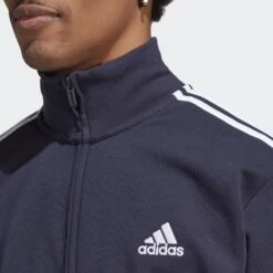 ADIDAS Basic 3-Stripes French Terry Trainingspak -Adidas Verkoopwinkel basic 3 stripes french terry trainingspak 4