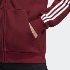 ADIDAS Essentials Fleece 3-Stripes Ritshoodie -Adidas Verkoopwinkel essentials fleece 3 stripes ritshoodie 4