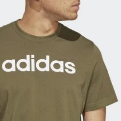ADIDAS Essentials Single Jersey Linear Geborduurd Logo T-shirt -Adidas Verkoopwinkel essentials single jersey linear geborduurd logo t shirt 3