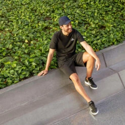 ADIDAS Fitness T-shirt Heren Zwart -Adidas Verkoopwinkel fitness t shirt heren zwart 7