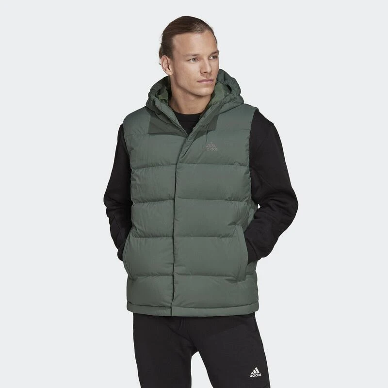 ADIDAS Helionic Donsbodywarmer Met Capuchon 1 ADIDAS Helionic Donsbodywarmer Met Capuchon
