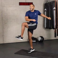 ADIDAS HERENSHIRT VOOR CARDIOFITNESS BLAUW -Adidas Verkoopwinkel herenshirt voor cardiofitness blauw 10