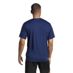 ADIDAS HERENSHIRT VOOR CARDIOFITNESS BLAUW -Adidas Verkoopwinkel herenshirt voor cardiofitness blauw 2