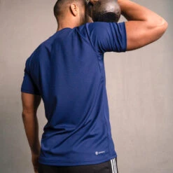 ADIDAS HERENSHIRT VOOR CARDIOFITNESS BLAUW -Adidas Verkoopwinkel herenshirt voor cardiofitness blauw 8