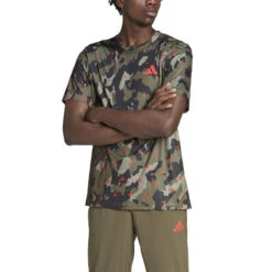 ADIDAS HERENSHIRT VOOR CARDIOFITNESS CAMOUFLAGE -Adidas Verkoopwinkel herenshirt voor cardiofitness camouflage 2