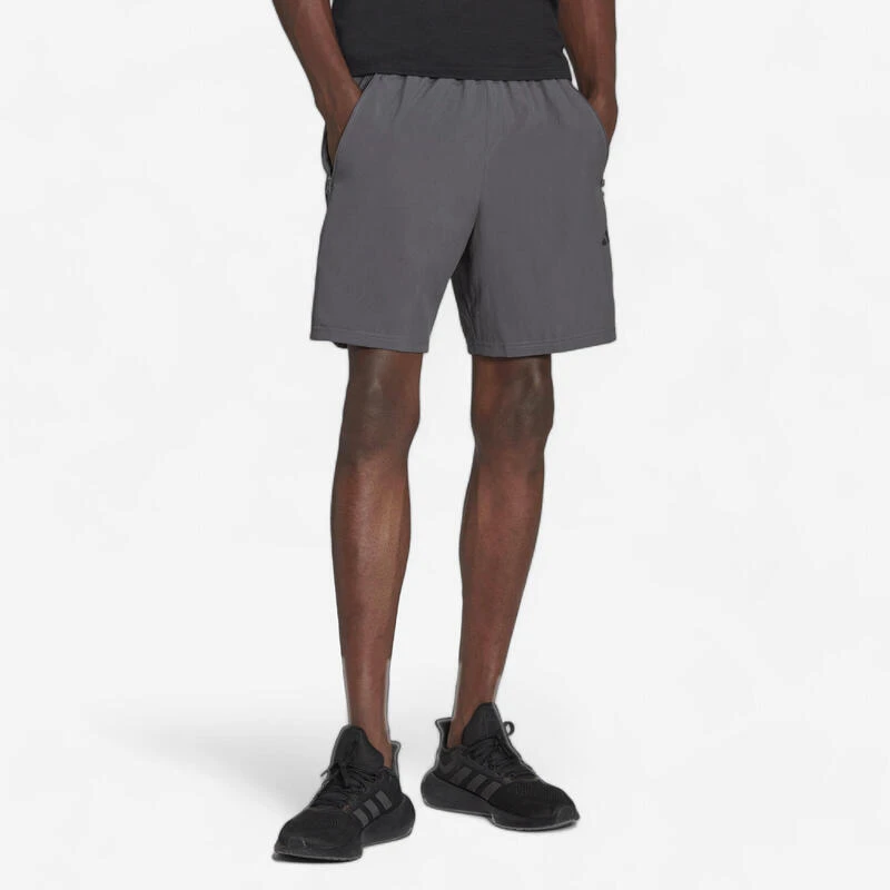 ADIDAS HERENSHORT VOOR CARDIOFITNESS GRIJS 1 ADIDAS HERENSHORT VOOR CARDIOFITNESS GRIJS