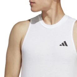 ADIDAS HERENTOP VOOR CARDIOFITNESS WIT -Adidas Verkoopwinkel herentop voor cardiofitness wit 4