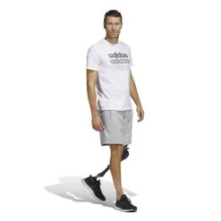 ADIDAS T-shirt Voor Fitness En Soft Training Heren Wit -Adidas Verkoopwinkel t shirt voor fitness en soft training heren wit 2
