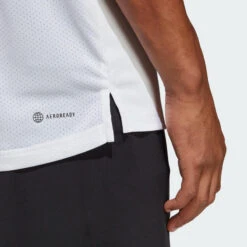 ADIDAS Tennis-T-shirt Voor Heren Club Tee Wit 10 ADIDAS Tennis-T-shirt Voor Heren Club Tee Wit -Adidas Verkoopwinkel tennis t shirt voor heren club tee wit 4