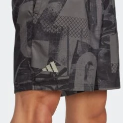 ADIDAS Tennisshort Voor Heren CLUB GRAPHIC Grijs Kaki 8 ADIDAS Tennisshort Voor Heren CLUB GRAPHIC Grijs Kaki -Adidas Verkoopwinkel tennisshort voor heren club graphic grijs kaki 3